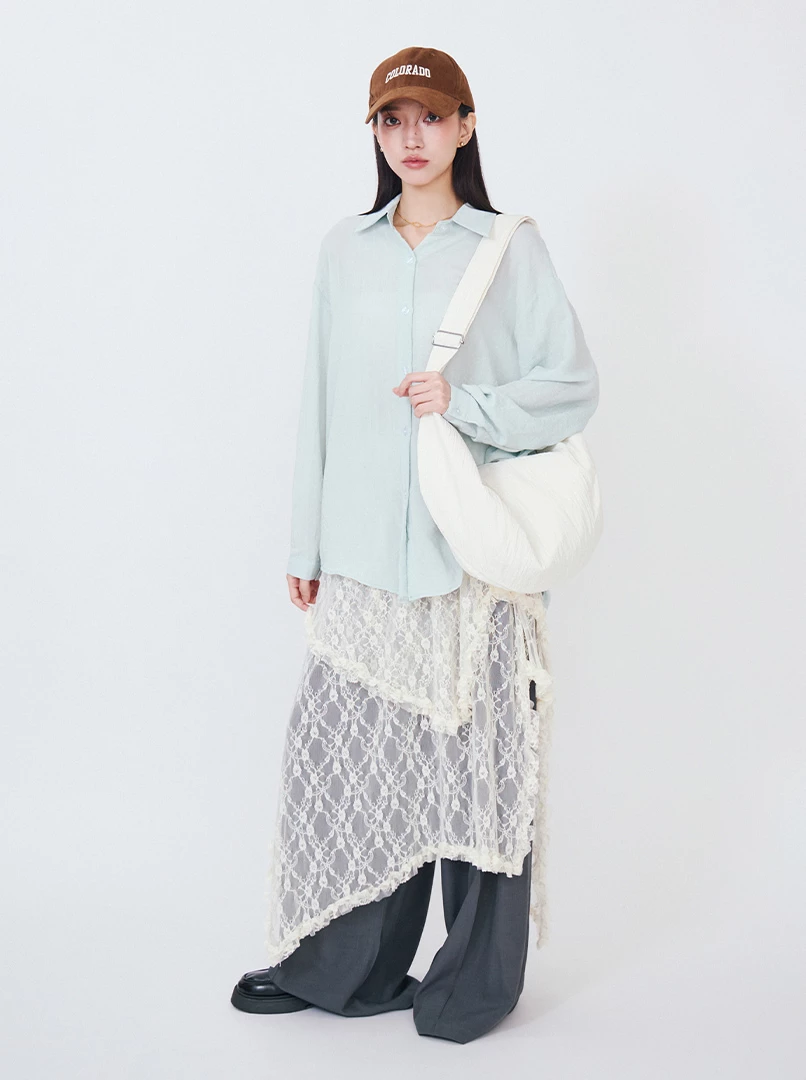 慵懶斜跨帆布包