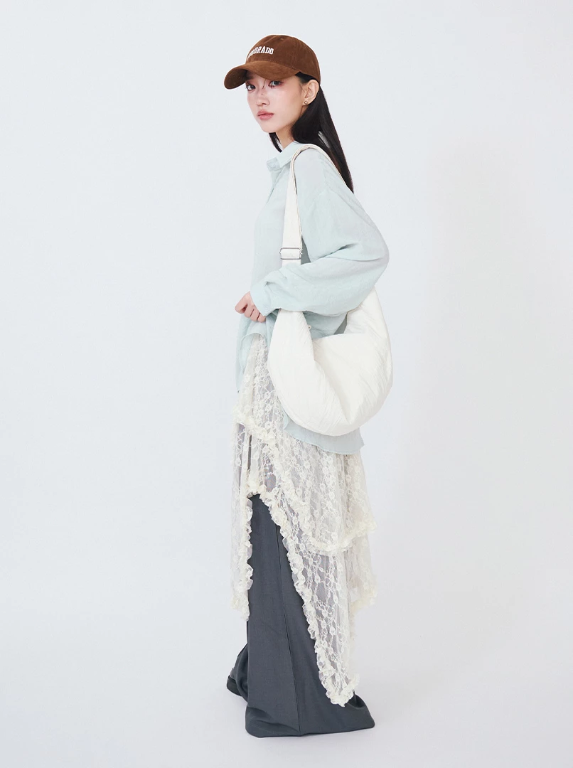 慵懶斜跨帆布包