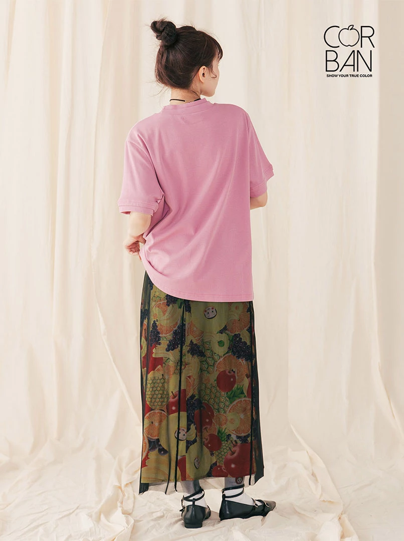 蘋果妹水果印花裙