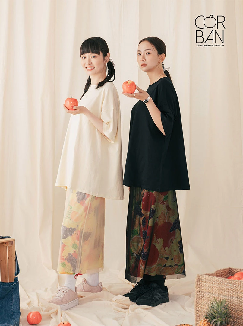 蘋果妹水果印花裙