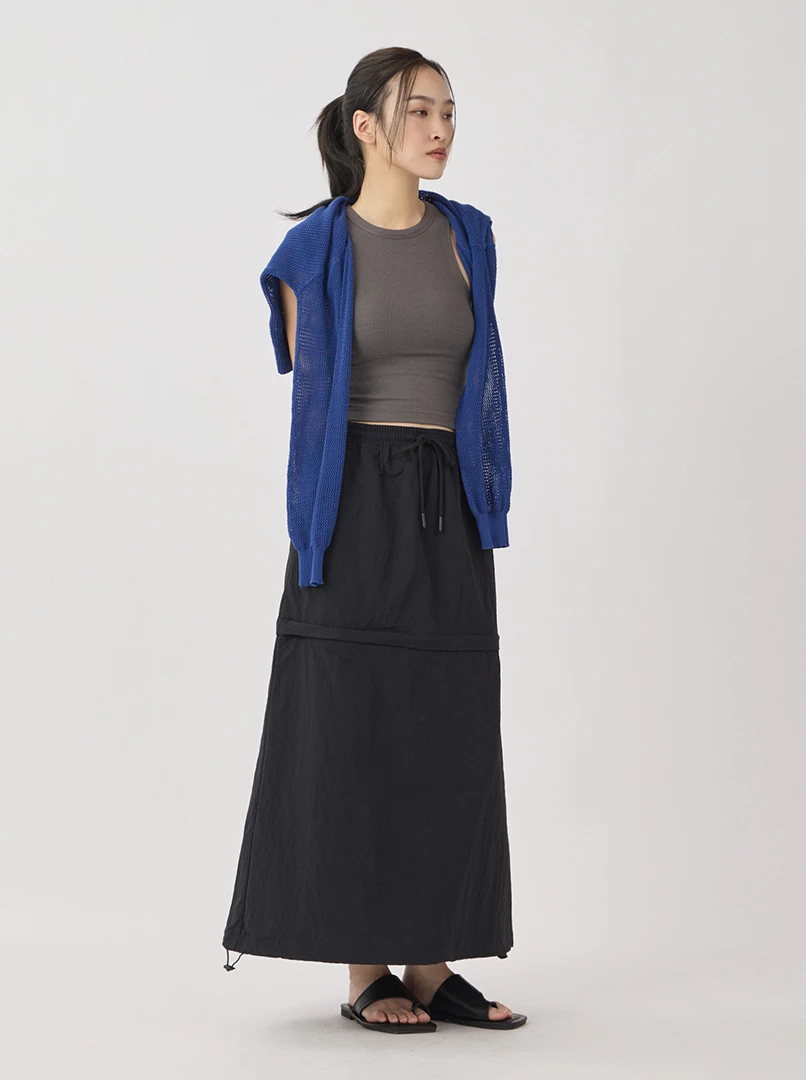 百搭拉鍊造型長裙