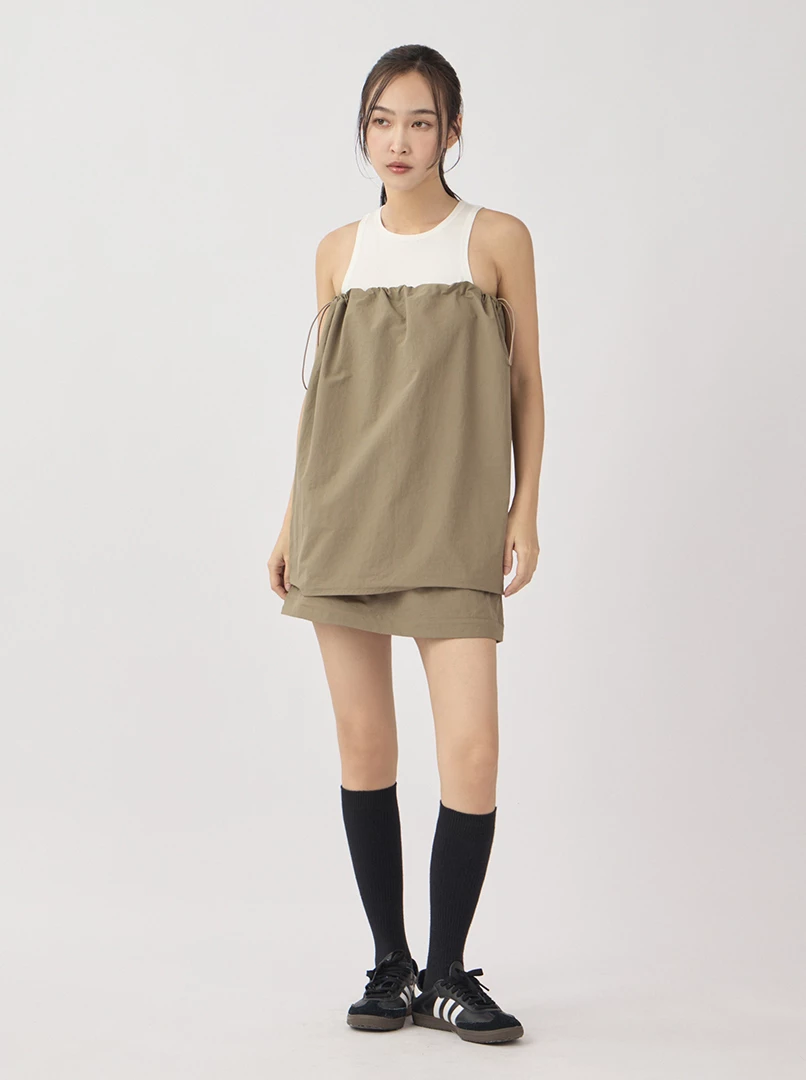 百搭拉鍊造型長裙