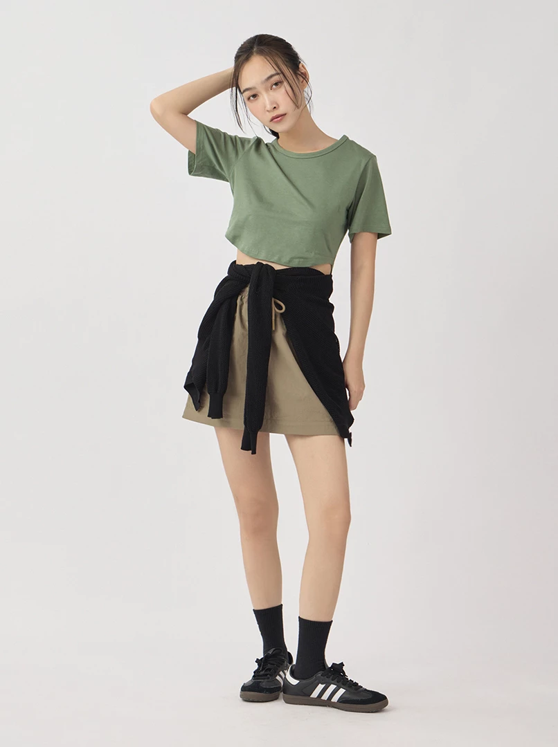 百搭拉鍊造型長裙