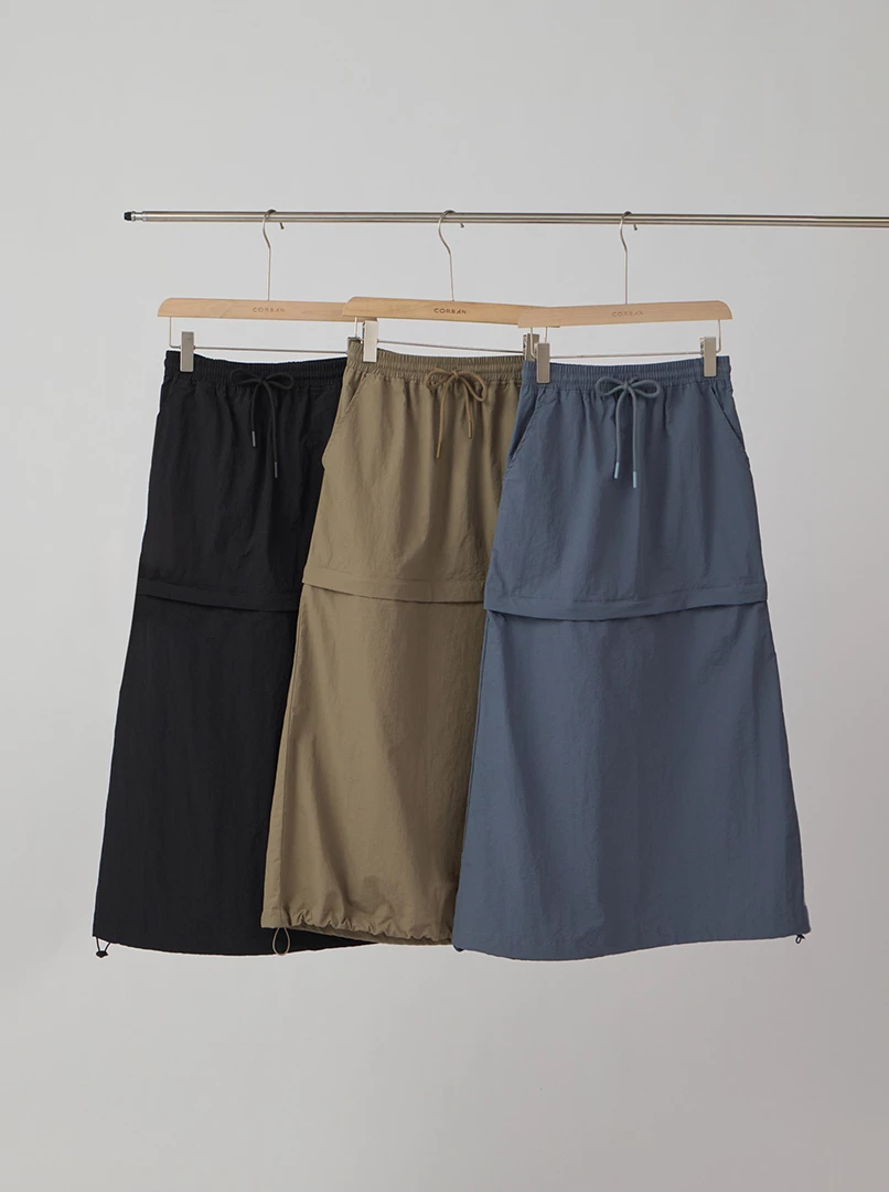 百搭拉鍊造型長裙