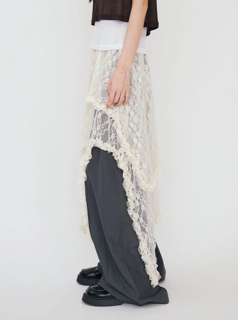 造型蕾絲網紗長裙