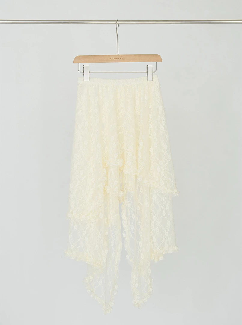 造型蕾絲網紗長裙