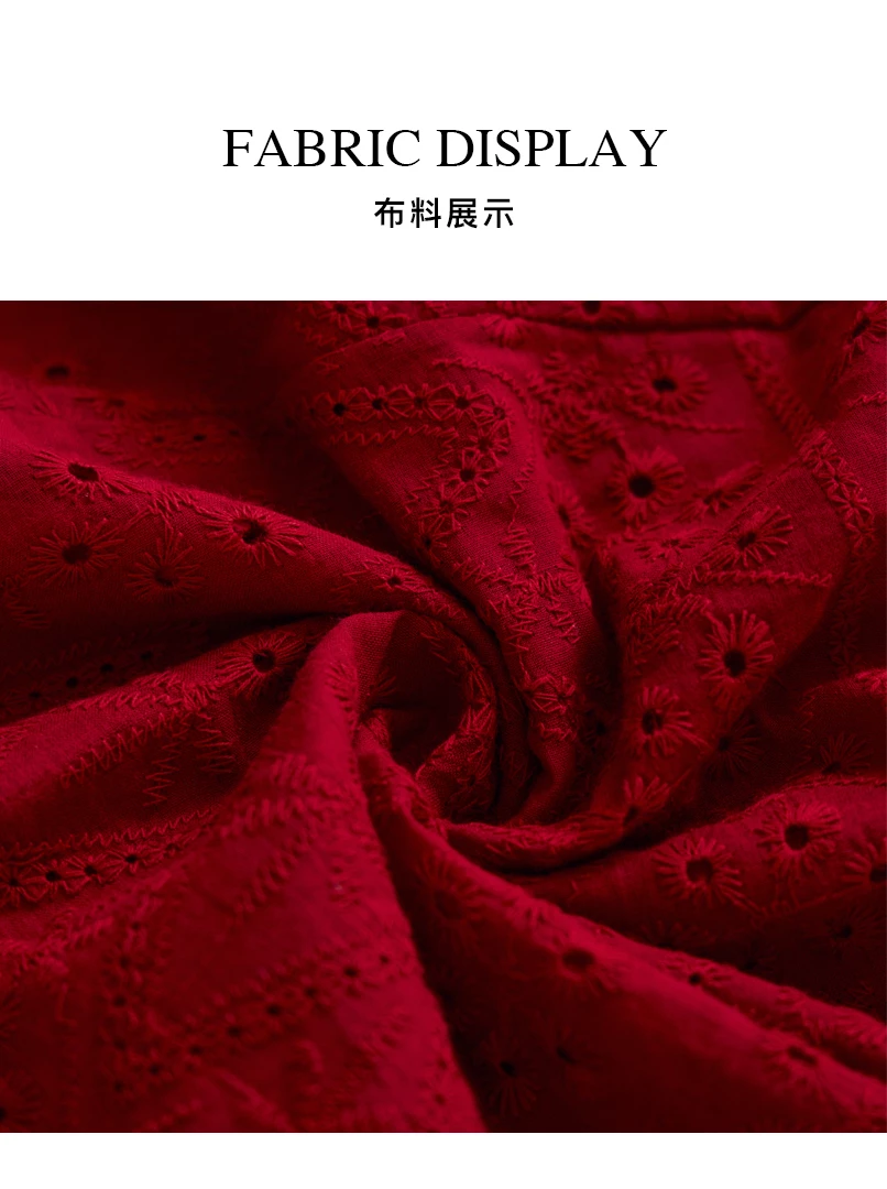 燒花鬆緊腰頭長裙