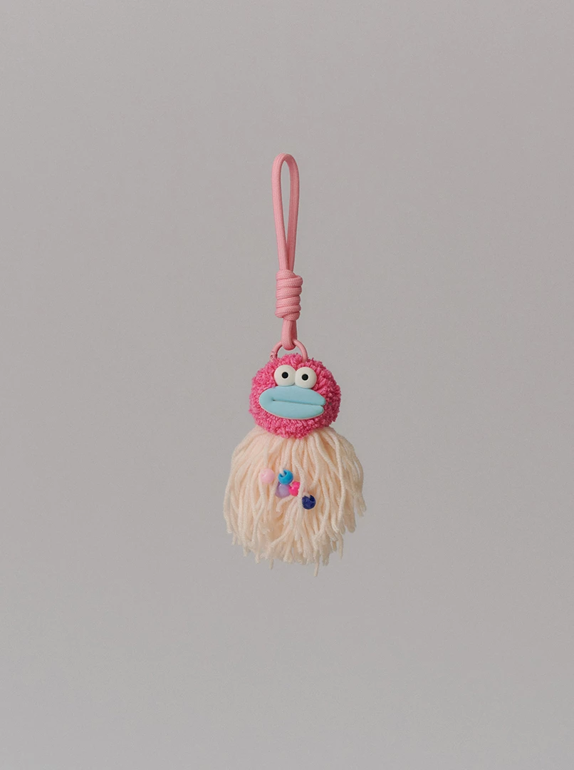 毛線水母頭吊飾