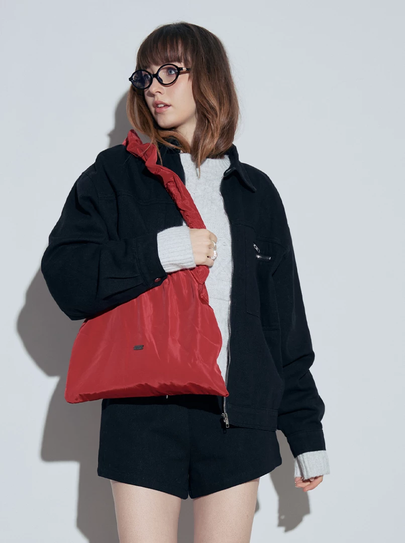 FERME花邊背帶尼龍包(小)