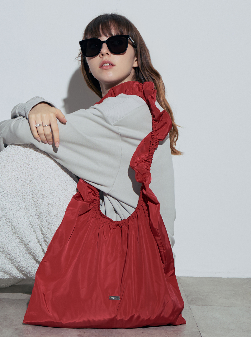 FERME花邊背帶尼龍包(大)