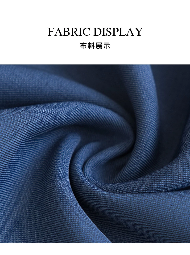 露腰設計長款西裝裙