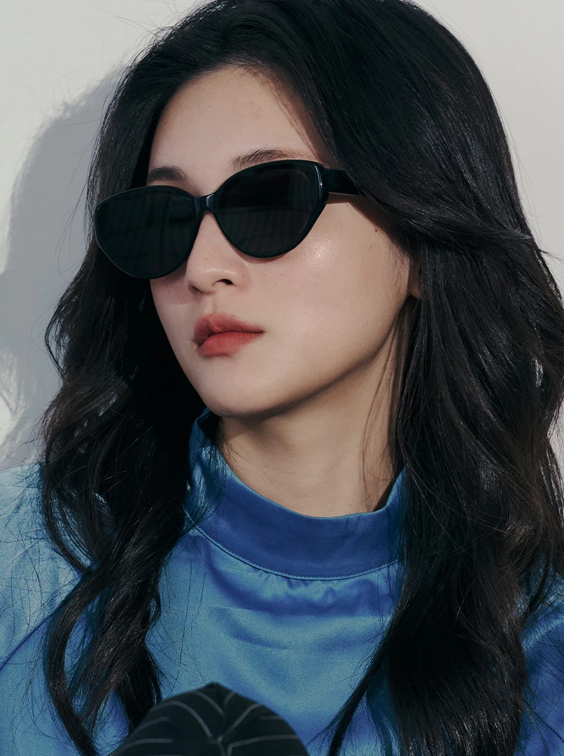 歐美貓眼橢圓墨鏡