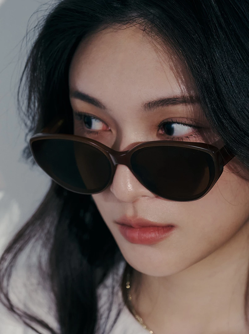 歐美貓眼橢圓墨鏡