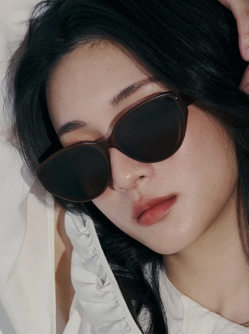 歐美貓眼橢圓墨鏡