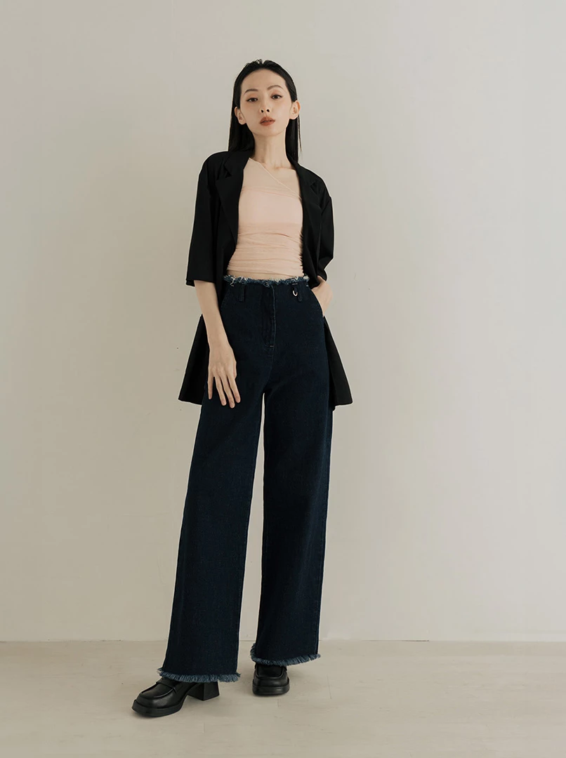 毛邊設計牛仔褲