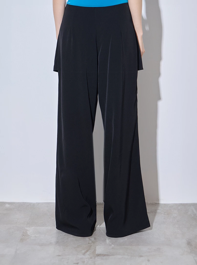 假兩件皮環長褲'