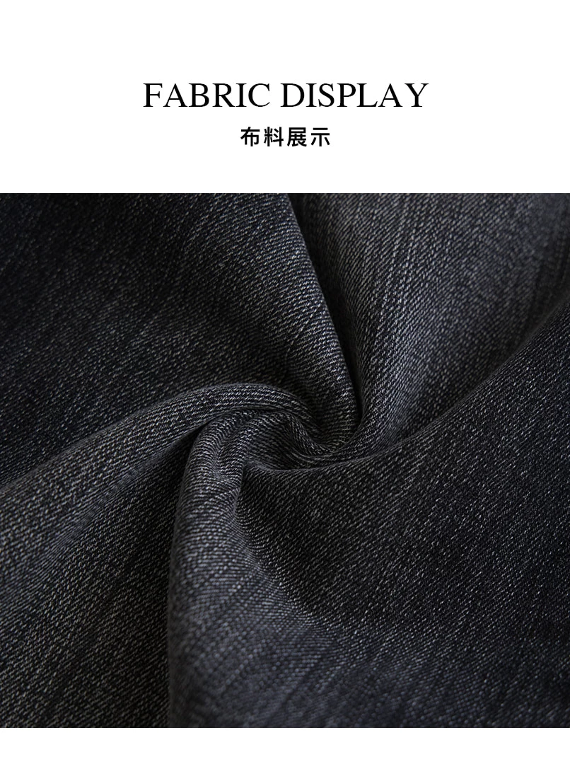 仿舊黑灰刷色牛仔褲