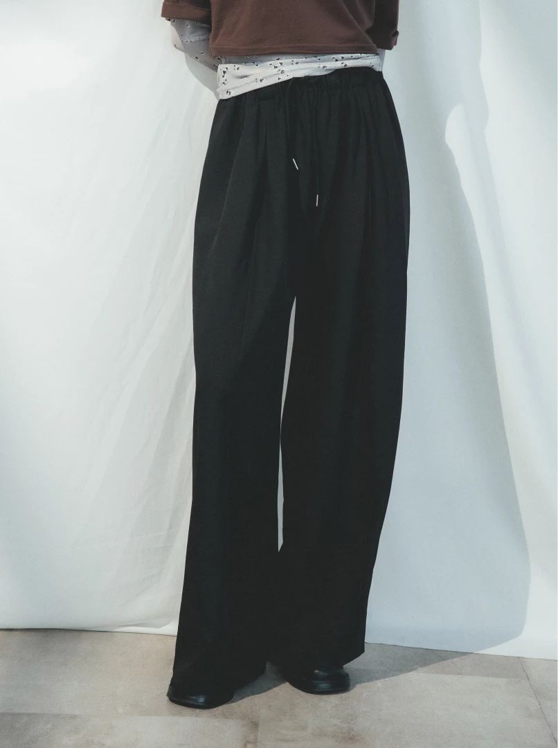 寬鬆綁帶抽繩長褲