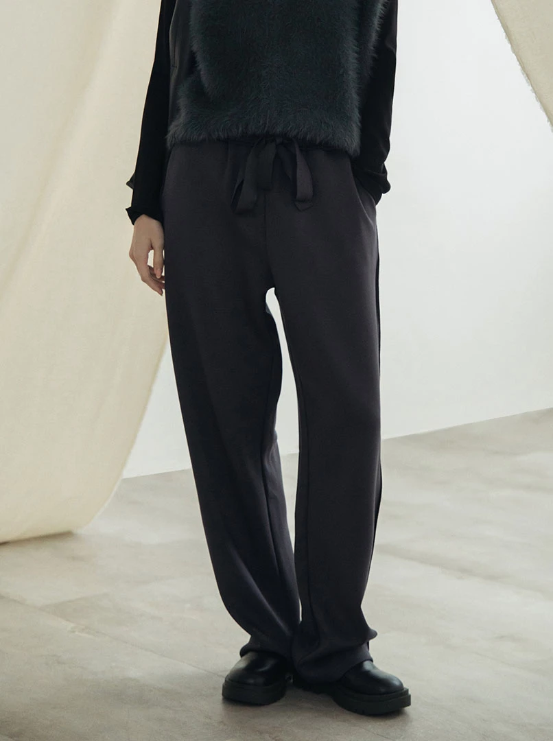 設計時髦綁帶棉褲