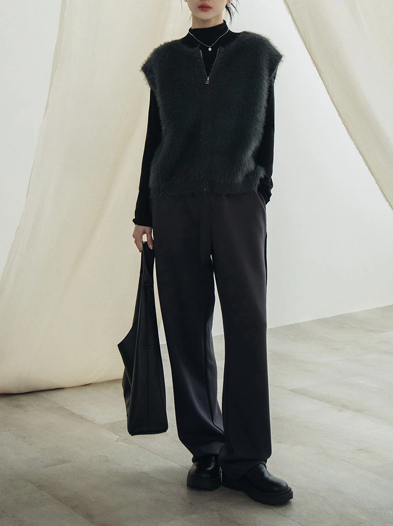 設計時髦綁帶棉褲