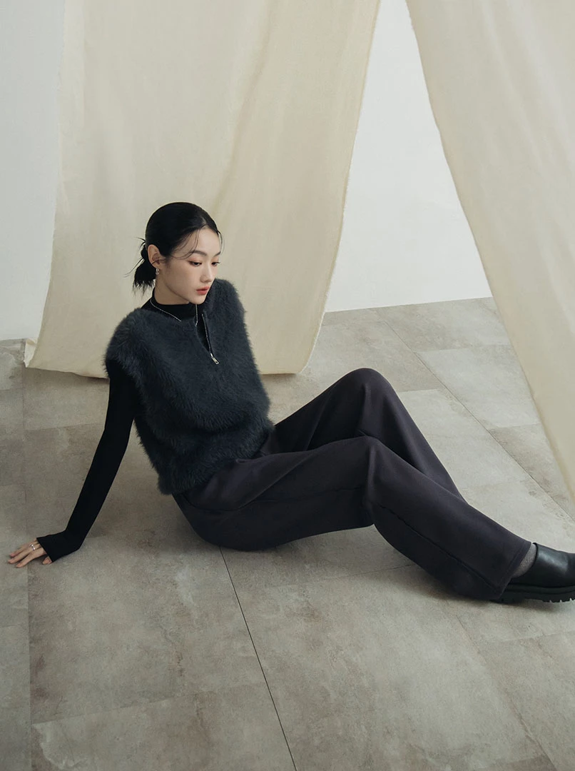 設計時髦綁帶棉褲