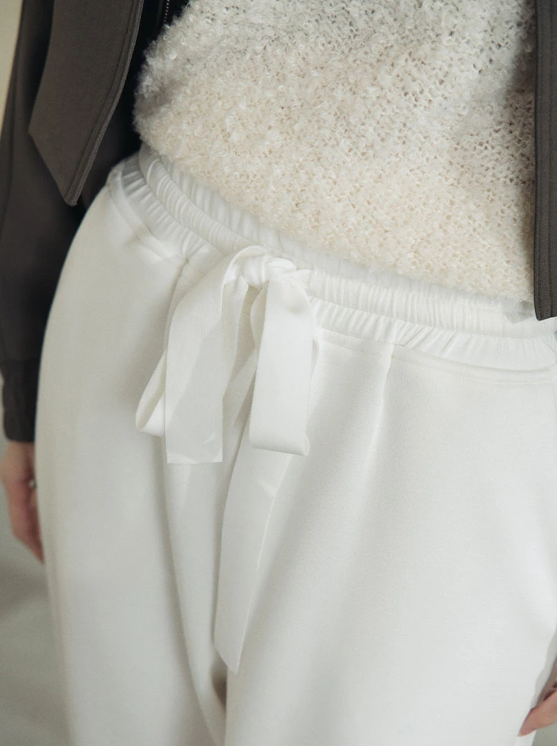 設計時髦綁帶棉褲