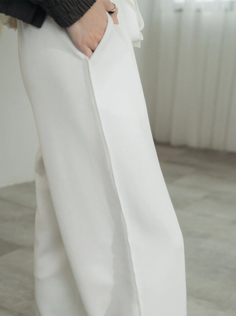 設計時髦綁帶棉褲