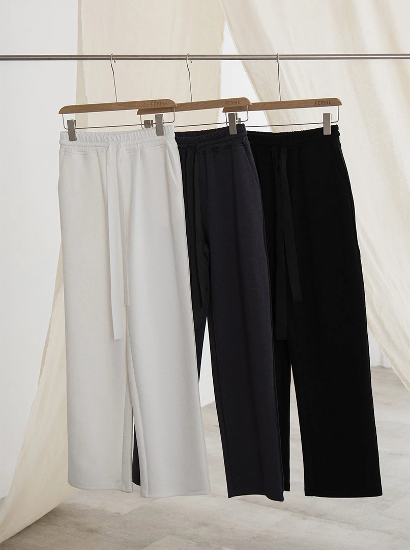 設計時髦綁帶棉褲