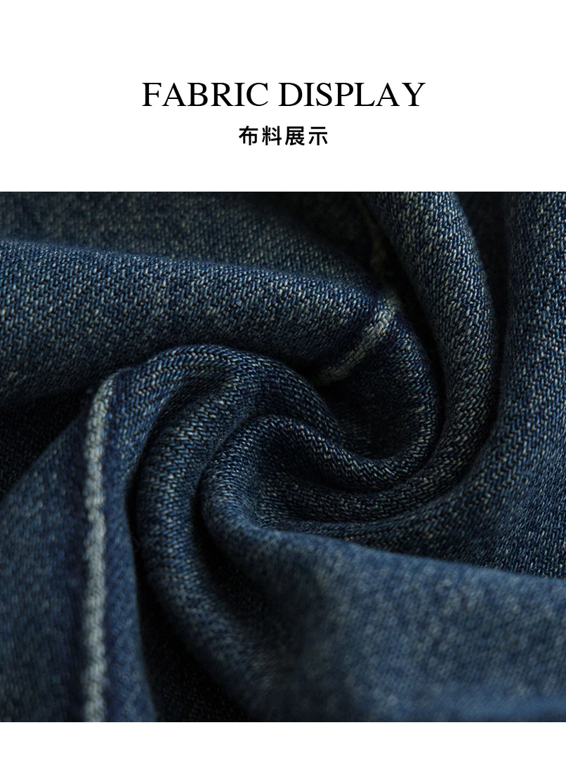 復古高腰水洗牛仔褲