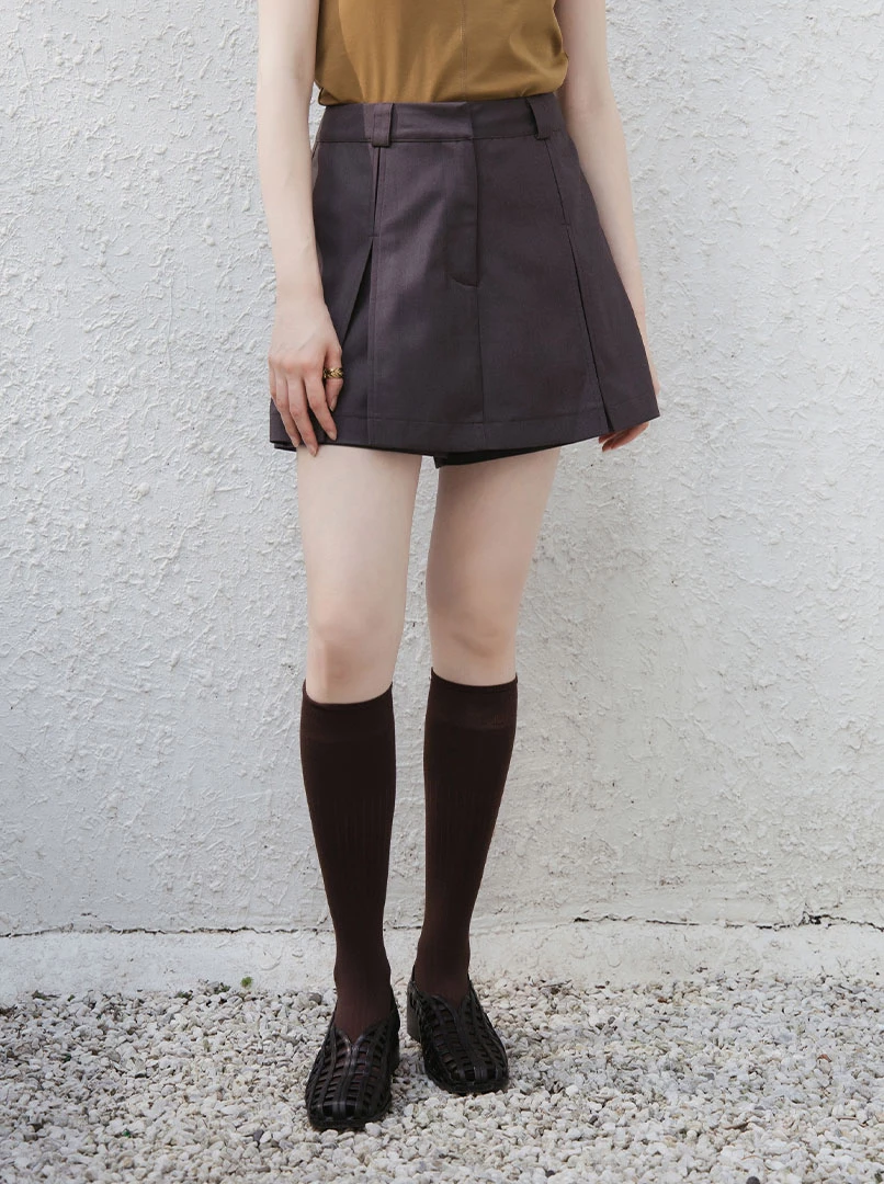 開杈休閒西裝短褲