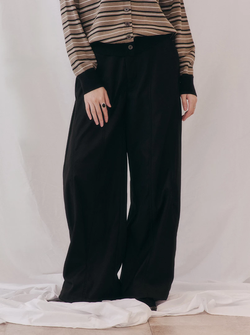 時髦繭型西裝褲