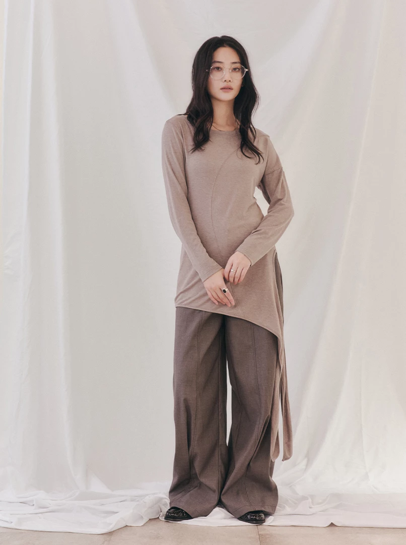 時髦繭型西裝褲