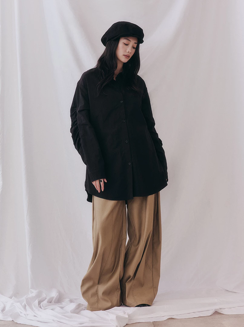 時髦繭型西裝褲