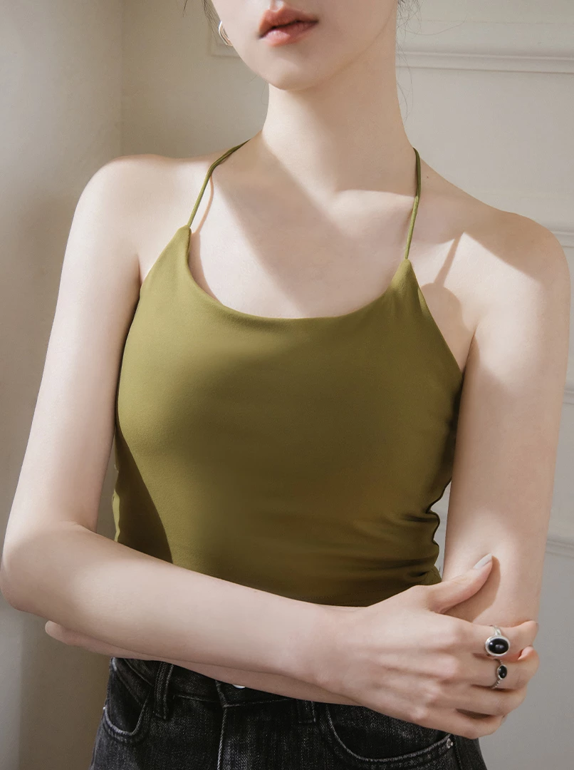 T字繞脖Bra top