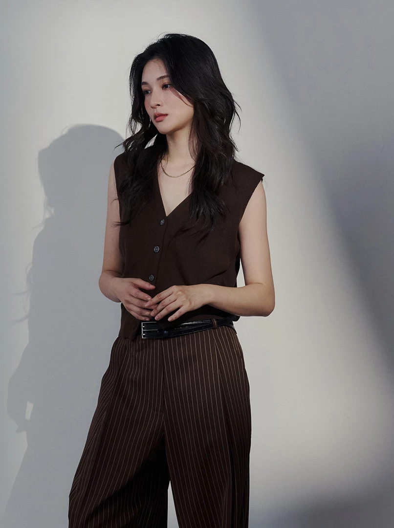 超柔親膚排釦背心