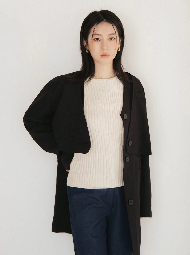 V領兩件式西裝套裝