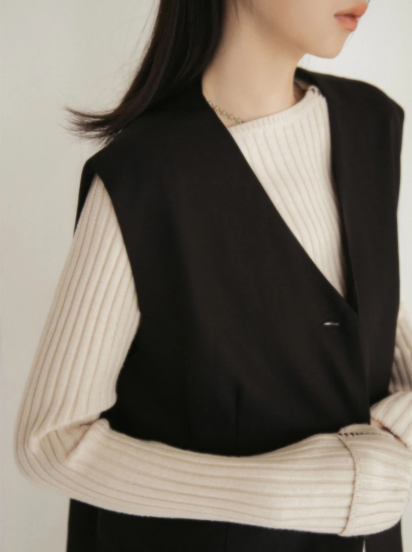 V領兩件式西裝套裝