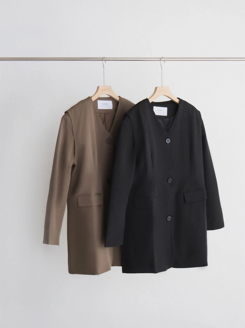 V領兩件式西裝套裝