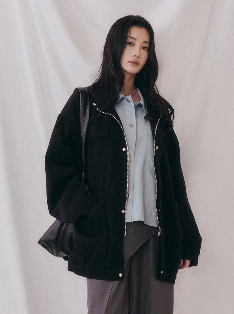 重工多口袋寬版夾克外套