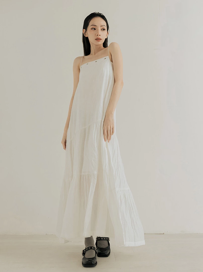 寬鬆交叉連身洋裝
