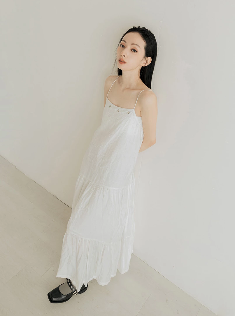 寬鬆交叉連身洋裝