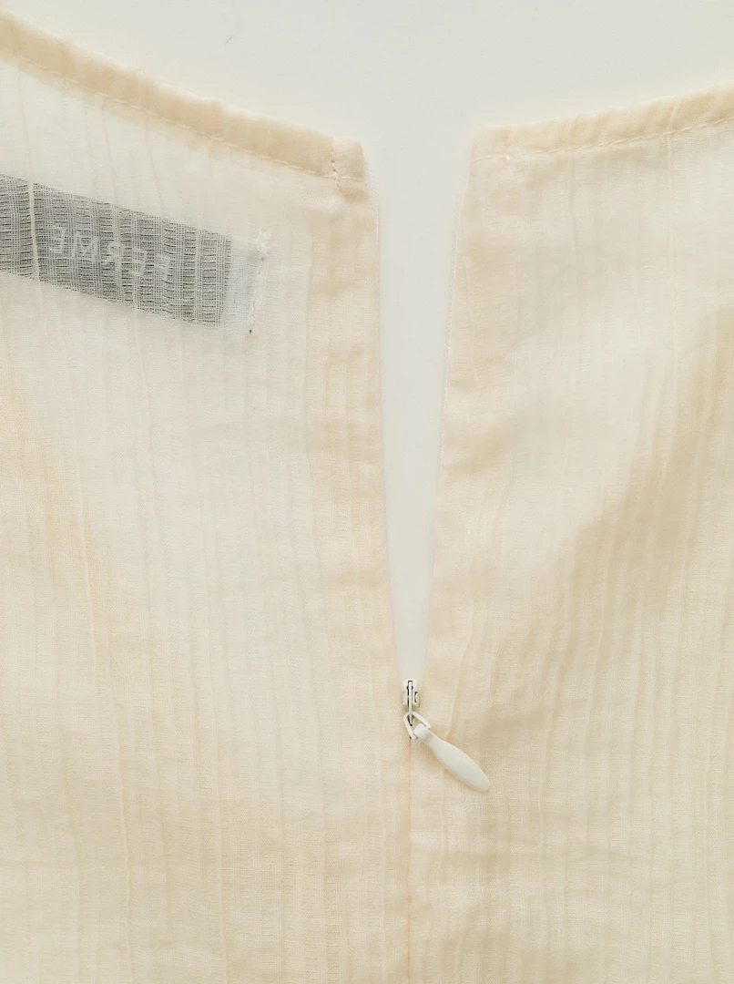 兩件式褶皺背心洋裝