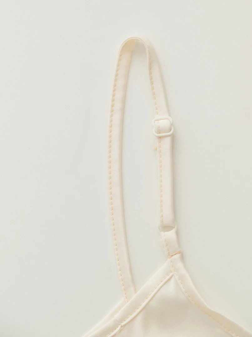 兩件式褶皺背心洋裝