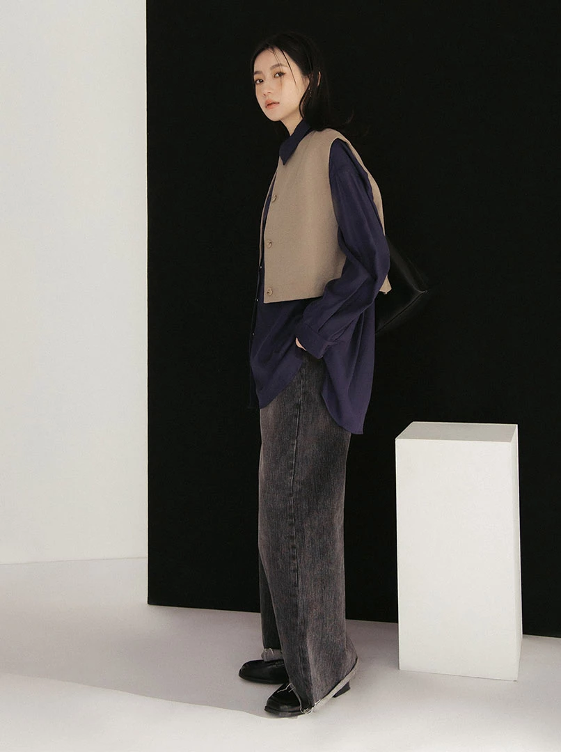 絲質口袋設計襯衫