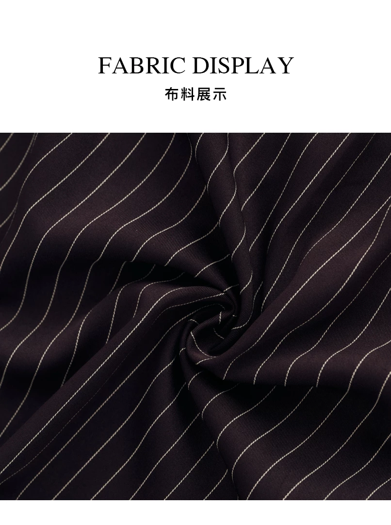 質感條紋設計假兩件式襯衫