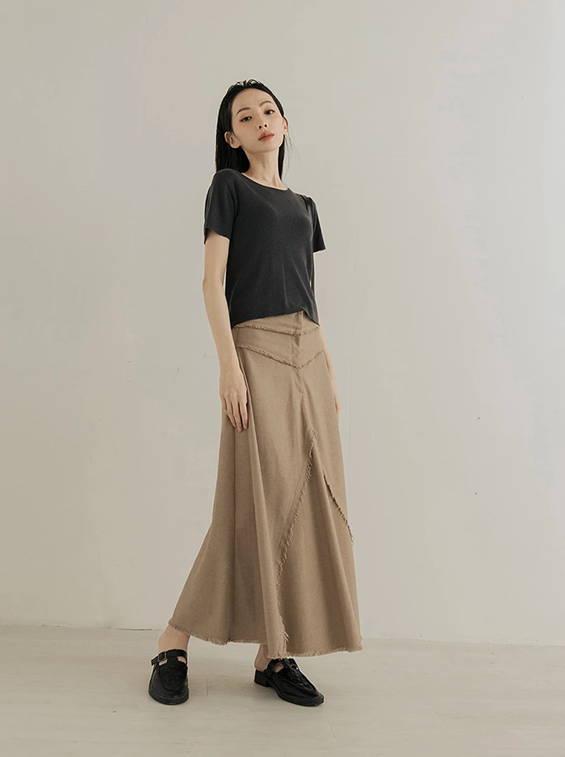 圓領針織短袖上衣