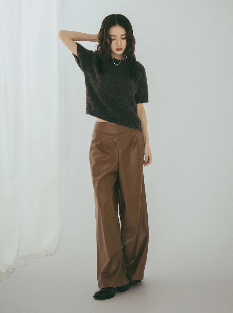 親膚短袖針織上衣