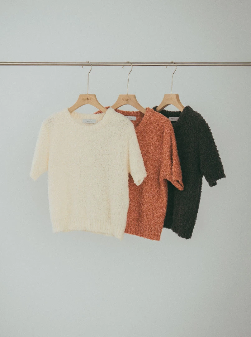 親膚短袖針織上衣