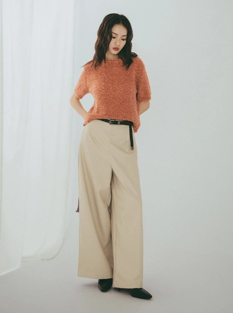 親膚短袖針織上衣