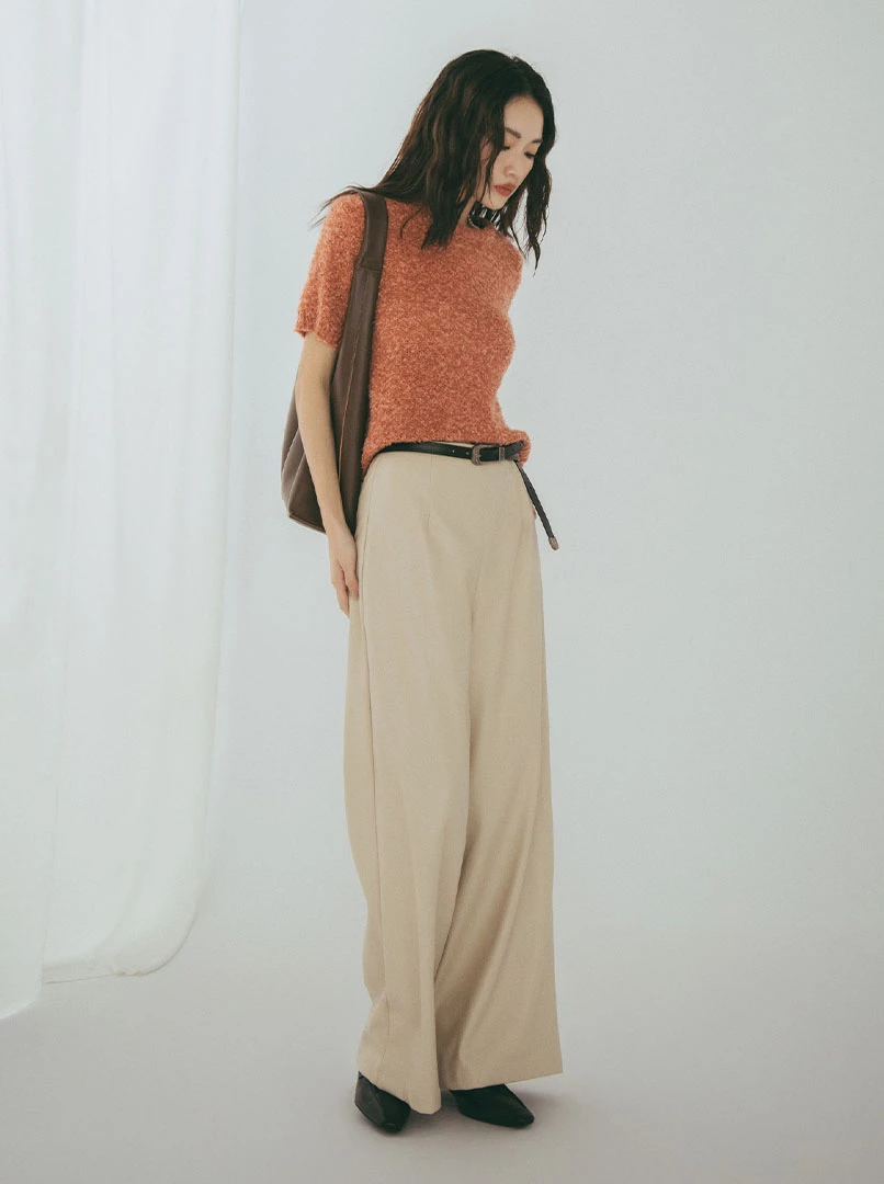 親膚短袖針織上衣